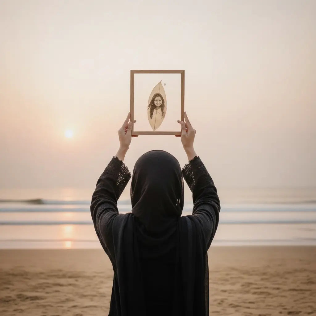 Custom Photo Leaf Engraving